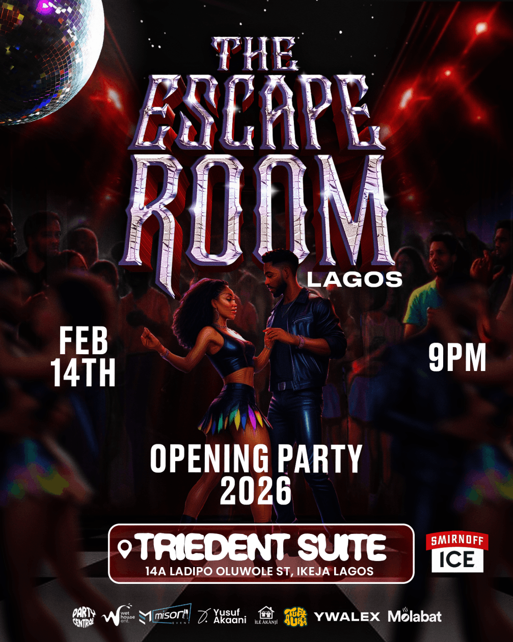 Escape Room Party Flyer - Win VIP Tickets
